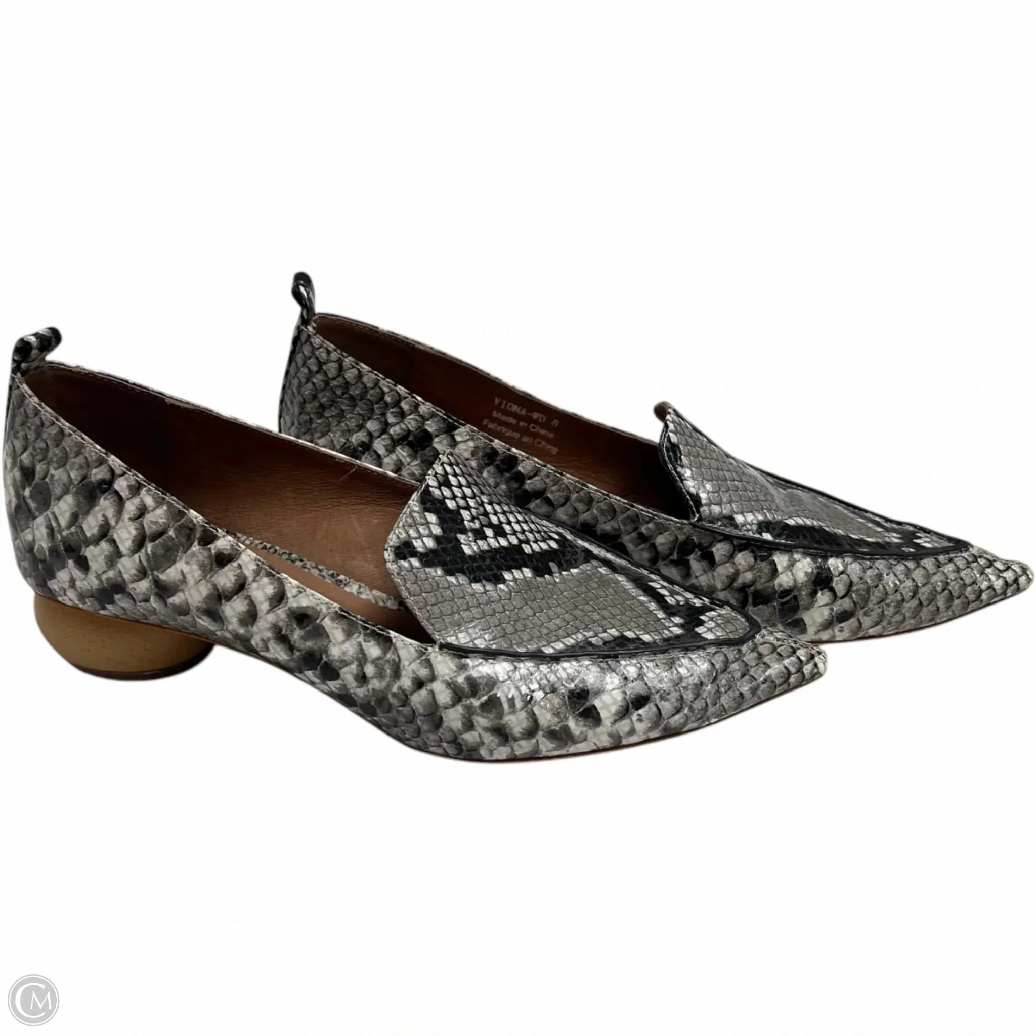 Shoes Heels Block By Jeffery Campbell In Snakeskin Print, Size: 8 Edgy Profile