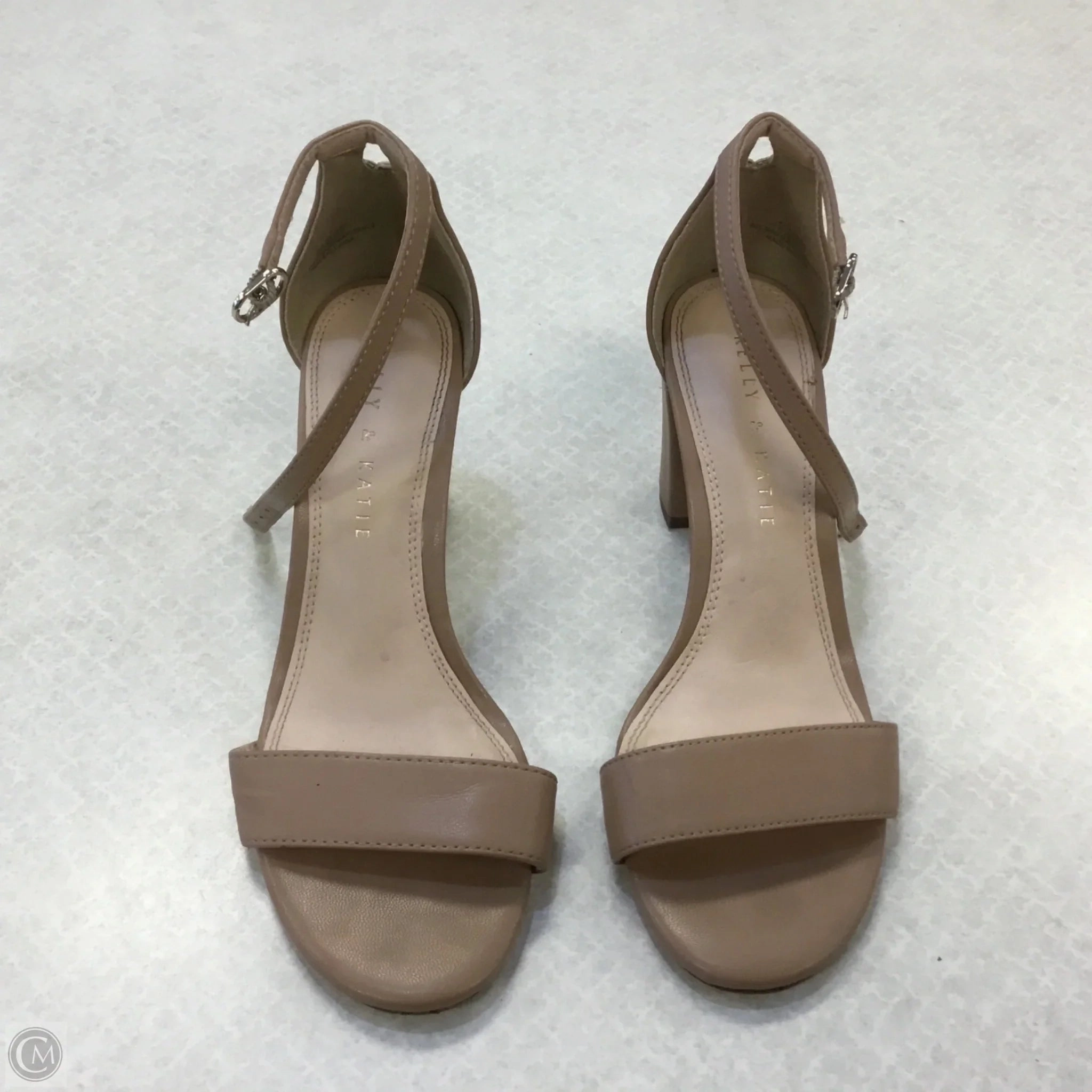 Stable base Shoes Heels Block By Kelly And Katie In Tan, Size: 6.5