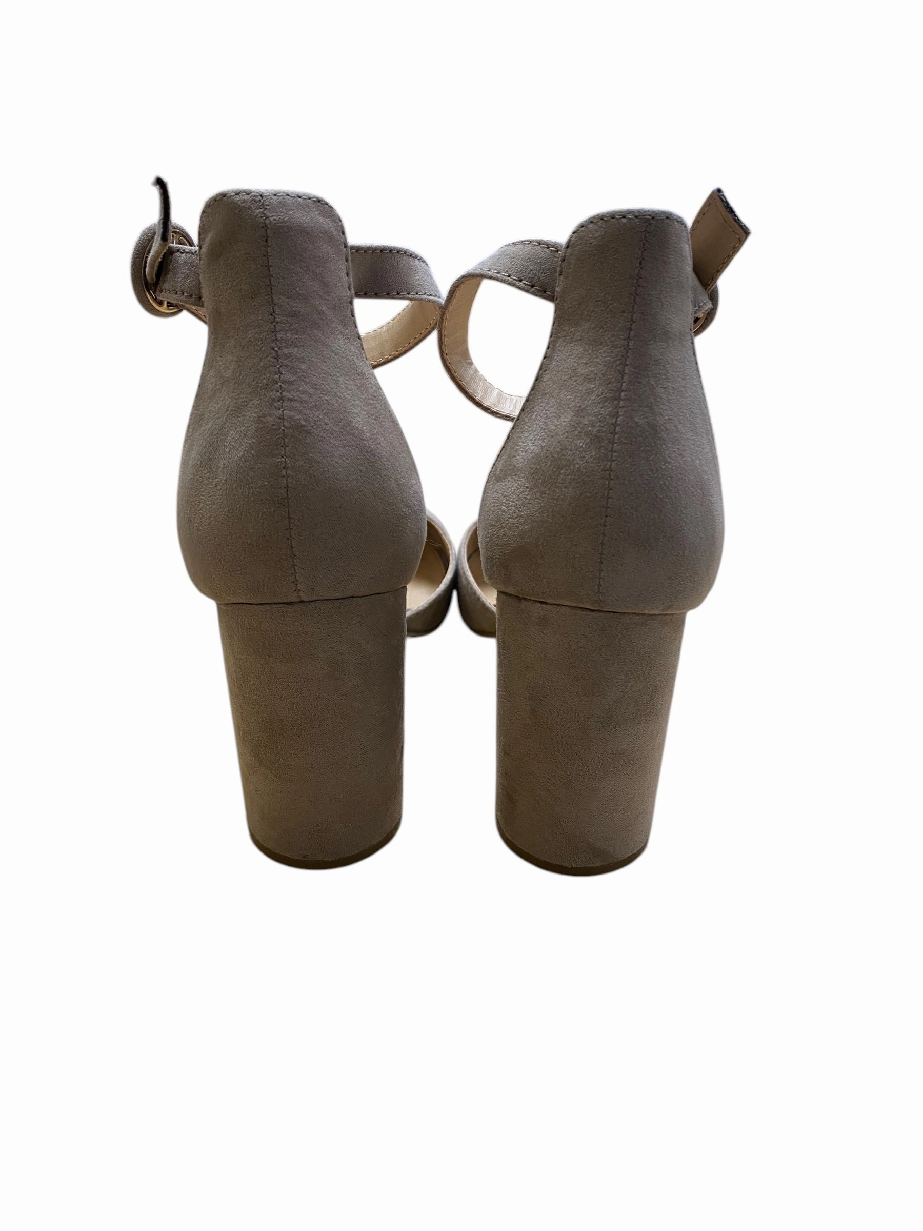 Shoes Heels Block By Lc Lauren Conrad In Taupe, Size: 9.5 Bridal Wedding Heels Graceful