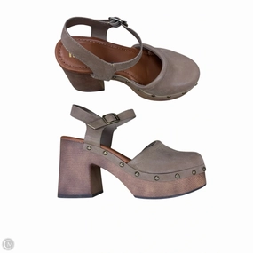 Shoes Heels Block By Mia In Brown, Size: 9 Smart High Heels Glam Heeled Sandals