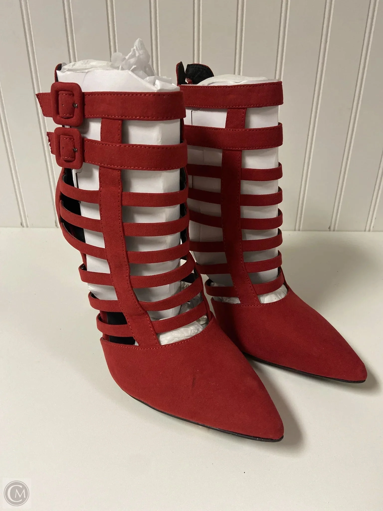 Shoes Heels Stiletto By Guess In Red, Size: 11 Vintage Stiletto Shoes