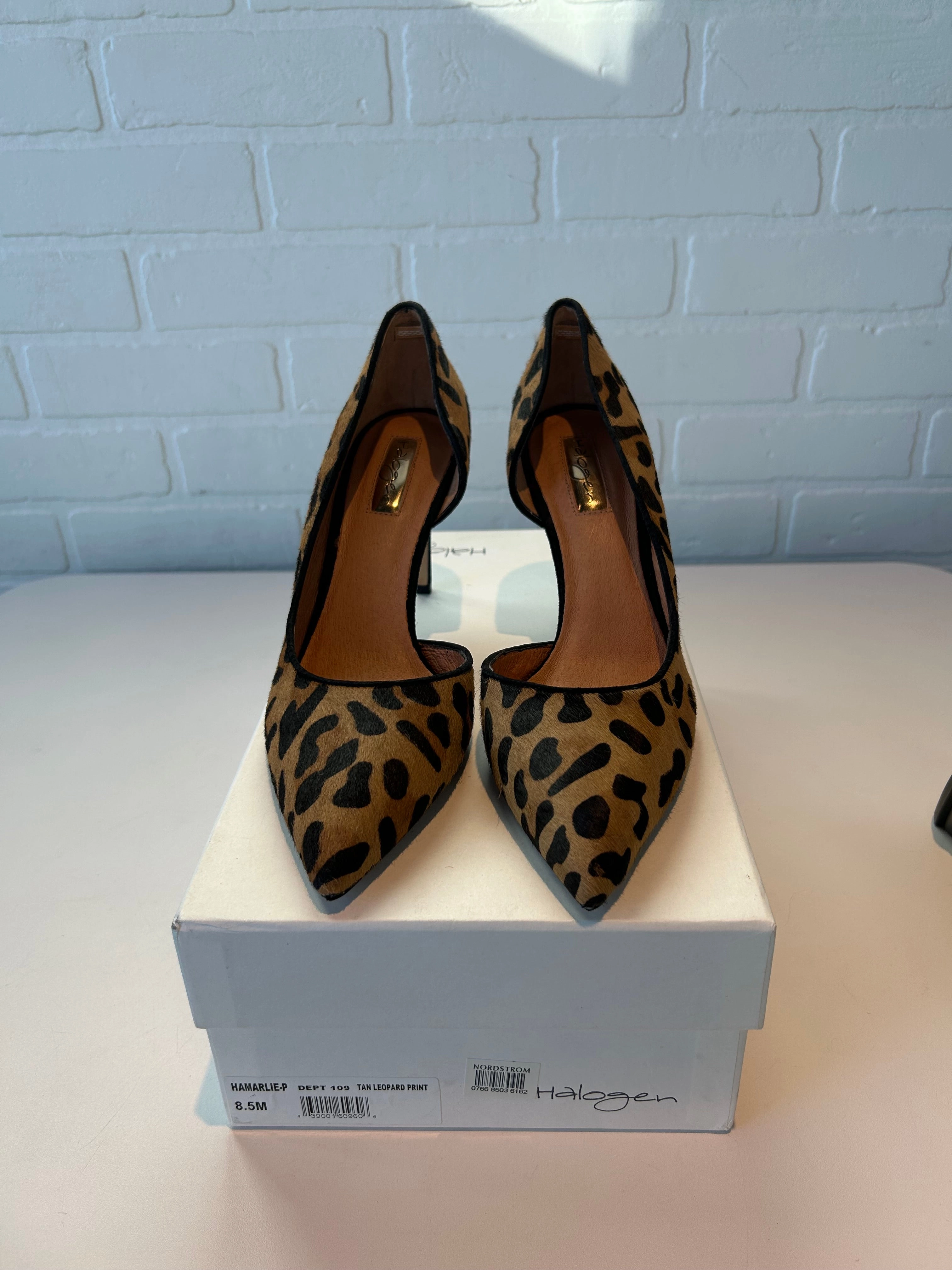 Soft Interior Cool Vibe Shoes Heels Stiletto By Halogen In Animal Print, Size: 8.5
