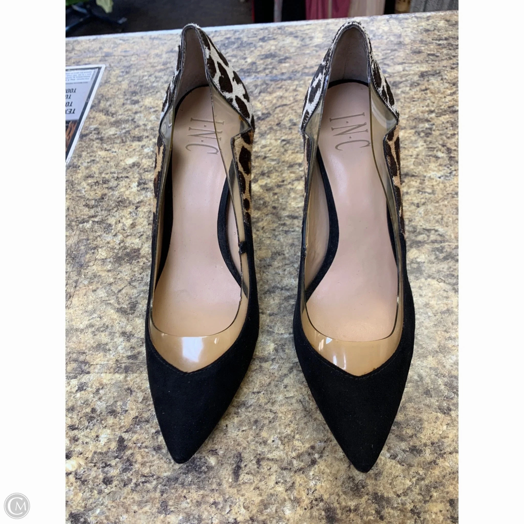 Decorative High Heels Smooth Soles Shoes Heels Stiletto By International Concepts In Animal Print, Size: 8