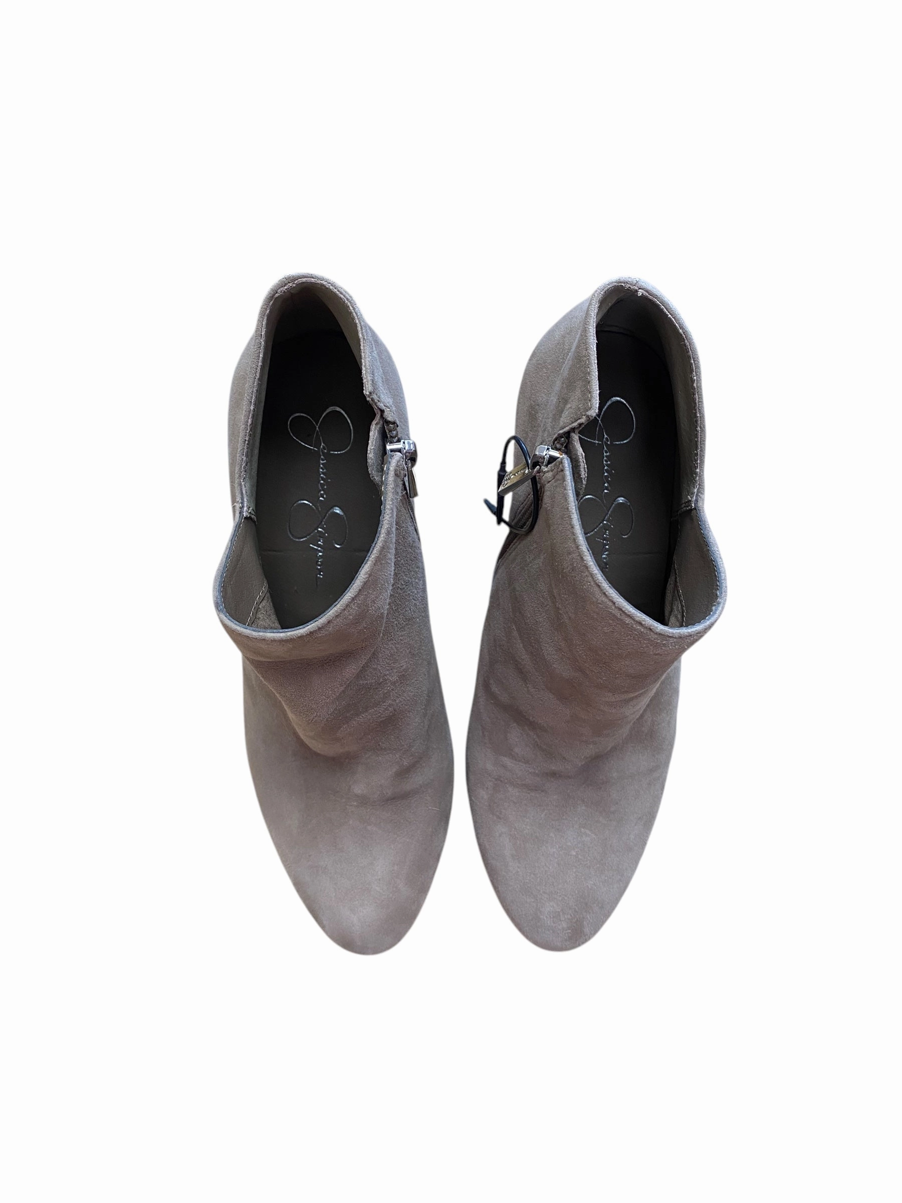Shoes Heels Stiletto By Jessica Simpson In Grey, Size: 8 Luxury Look