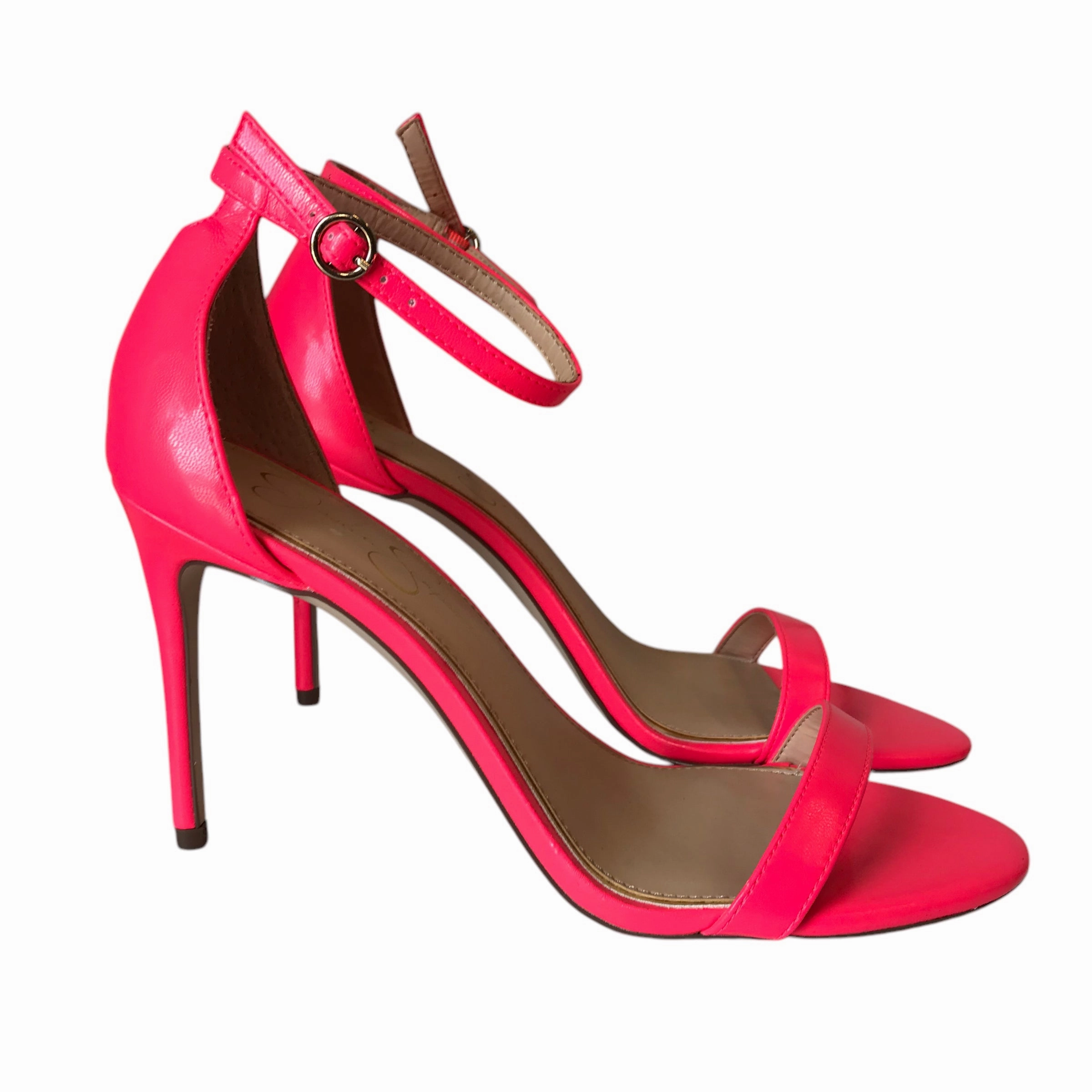 Shoes Heels Stiletto By Jessica Simpson In Pink, Size:9.5 Wedding Heels Mesh
