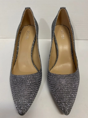 Shoes Heels Stiletto By Michael Kors In Silver, Size: 8 Causal Booties