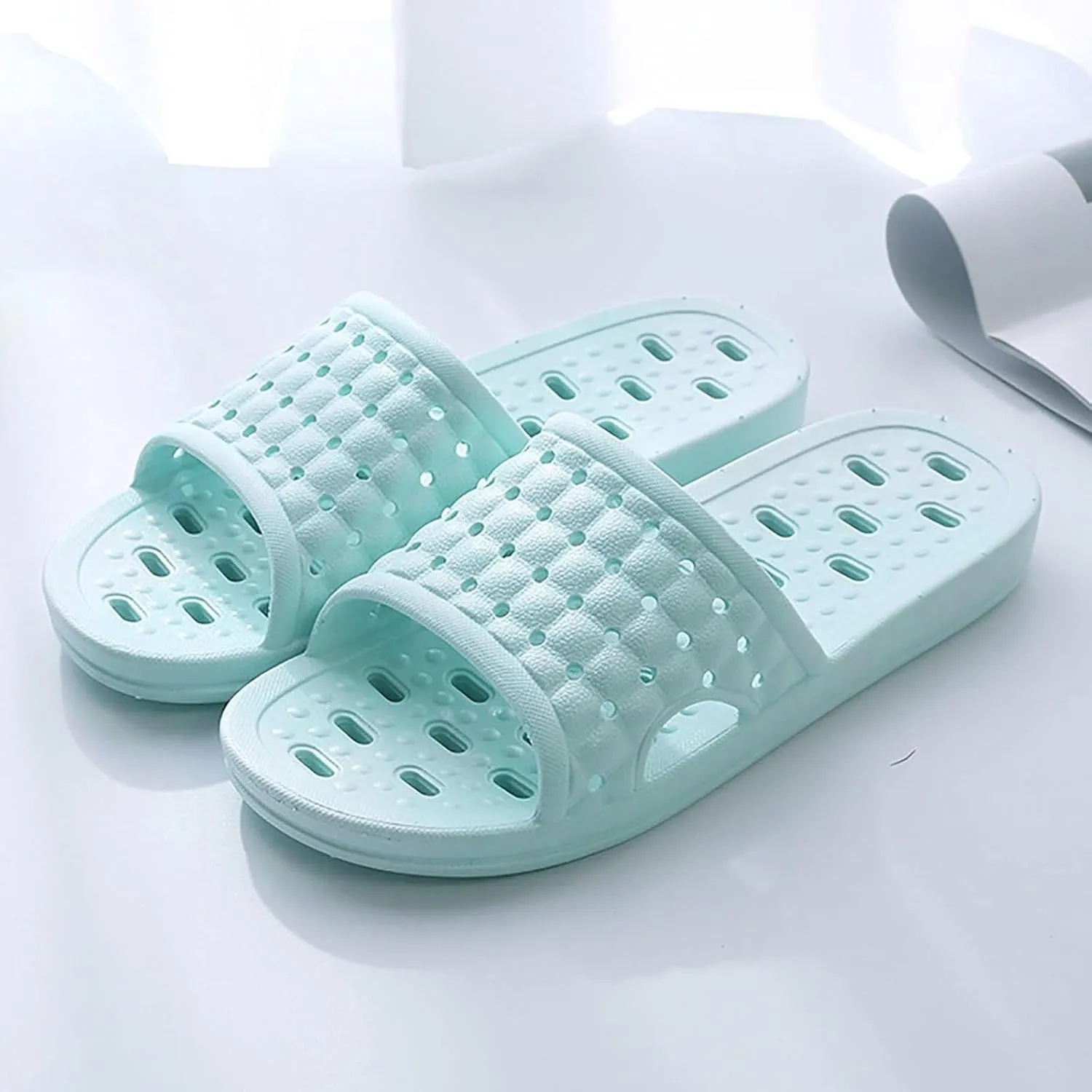 Shower Shoes Mens Cloud Slides Womens Bathroom Slipper Indoor Slipper Water Shoe Non-Slip Room Spa Living