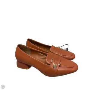 Stylish Look Shoes Heels Block By Clothes Mentor In Brown, Size: 7.5