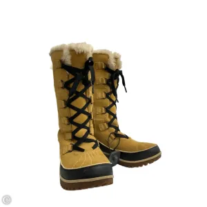 Boots Mid-calf Flats By Sorel In Yellow, Size: 8.5 Cozy Step Travel Fit