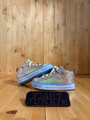 SKECHERS SKETCHERS SUPERSTAR TWINKLE TOES Kids Size 11.5 High Top Shoes Sneakers