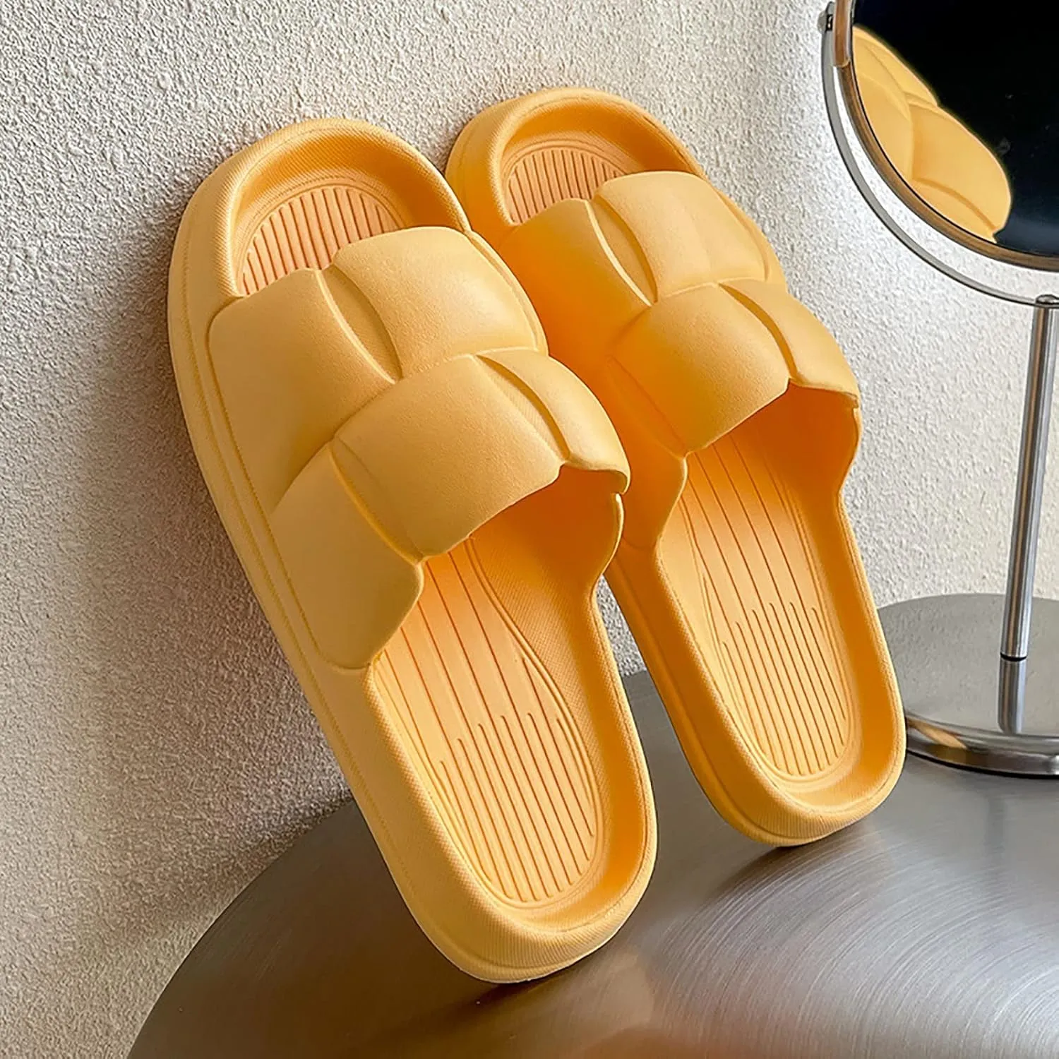 Slides for Men Womens Slides Cloud Slippers for Men Women Lightweight Quick Drying Open Toe Slippers