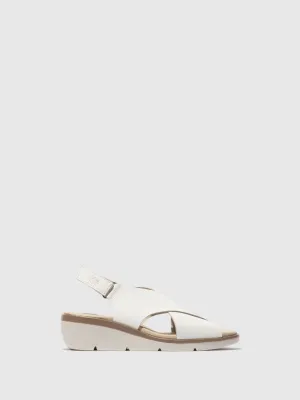 Sling-Back Sandals NABI058FLY WHITE