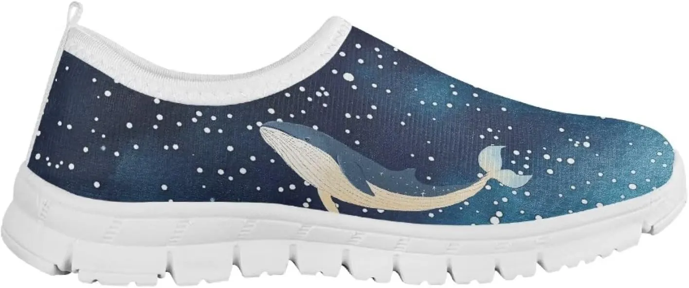 Slip-On Walking Kids Sneakers Casual Loafers Non Slip Shoes Low Top Breathable Mesh Hiking Shoes Boys Girls Black US 11-15