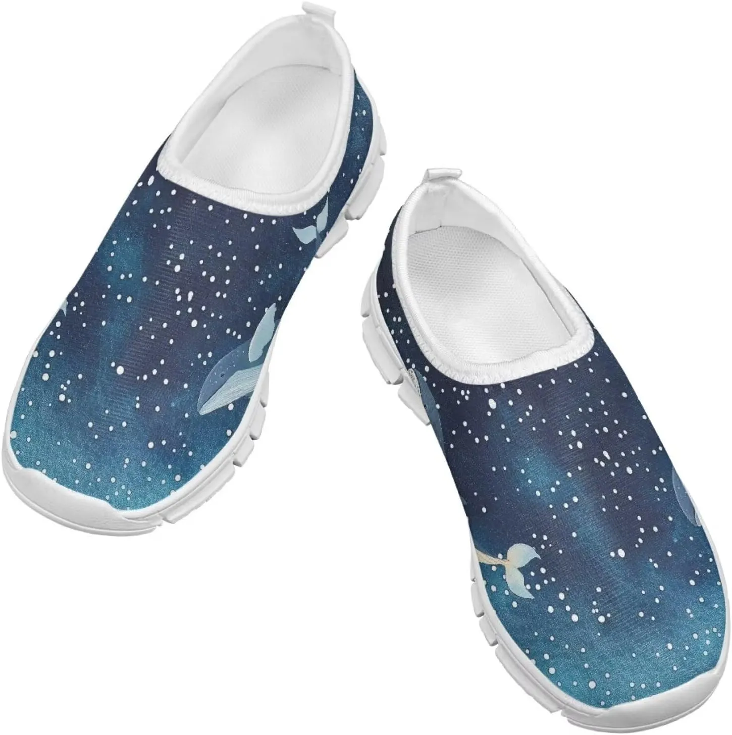 Slip-On Walking Kids Sneakers Casual Loafers Non Slip Shoes Low Top Breathable Mesh Hiking Shoes Boys Girls Black US 11-15