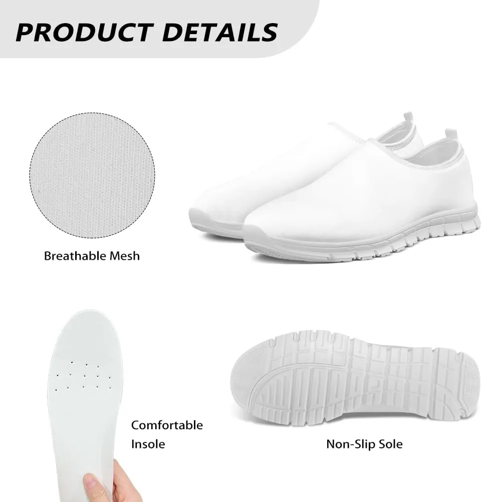 Slip-On Walking Kids Sneakers Casual Loafers Non Slip Shoes Low Top Breathable Mesh Hiking Shoes Boys Girls Black US 11-15