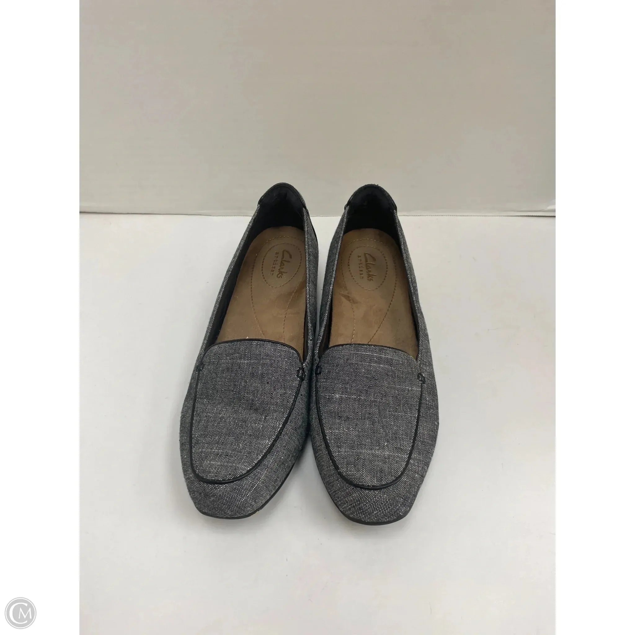 Shoes Heels Block By Clarks In Grey, Size: 7.5 Chunky Wedge Heels