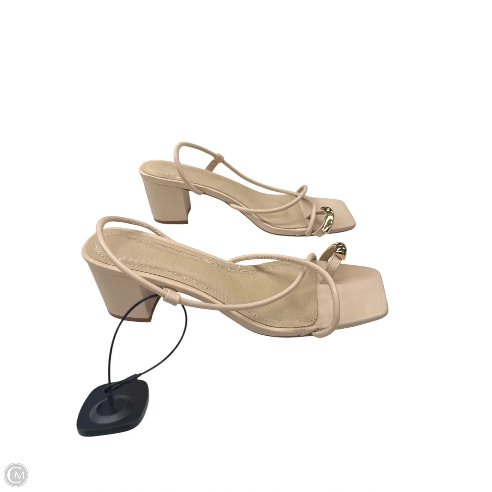 Leather Upper Boho Style Heels Shoes Heels Block By Clothes Mentor In Pink, Size: 7.5