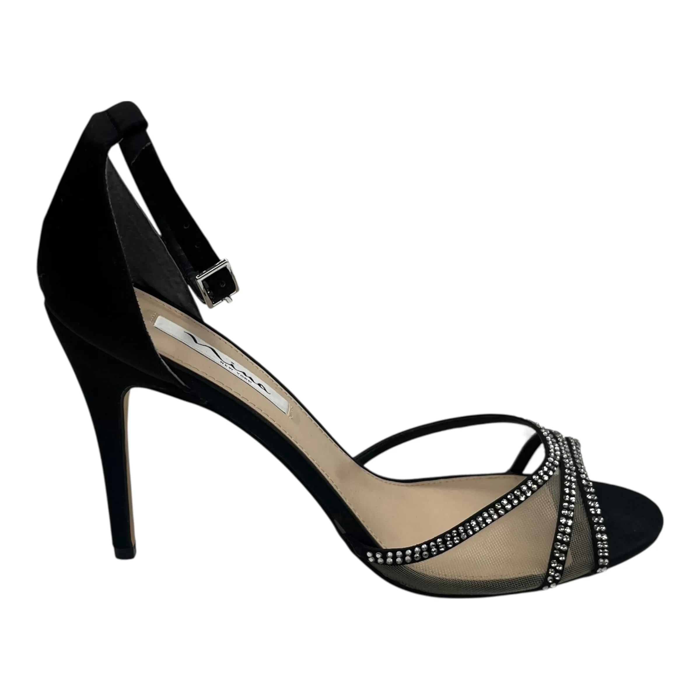 Evening Outfit Shoes Heels Stiletto By Nina In Black, Size:11