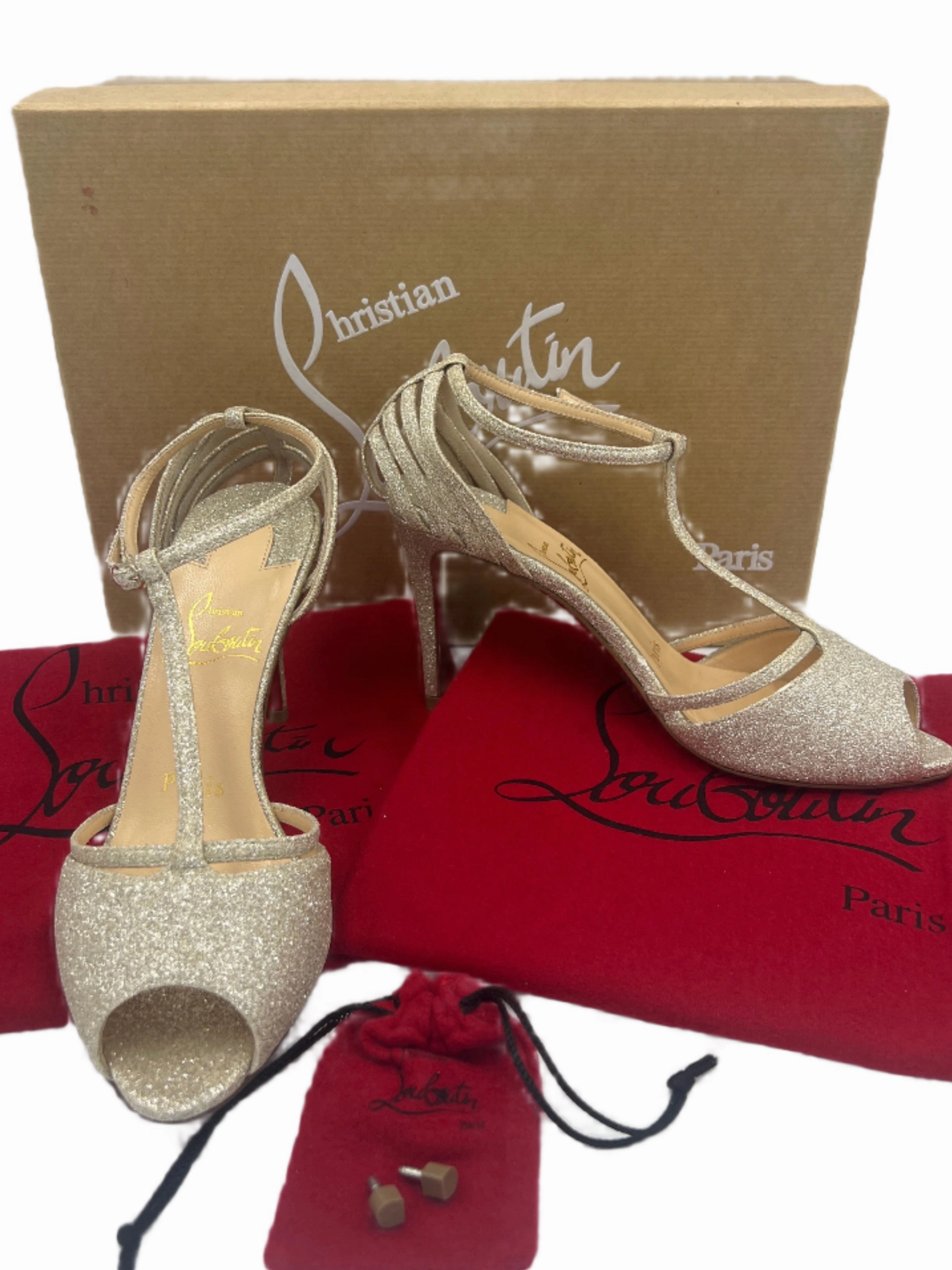 Low Top Slip Resistant Outsole 40% OFF! Christian Louboutin Patitta Luxury Designer Heels,  Sz. 5 / 35