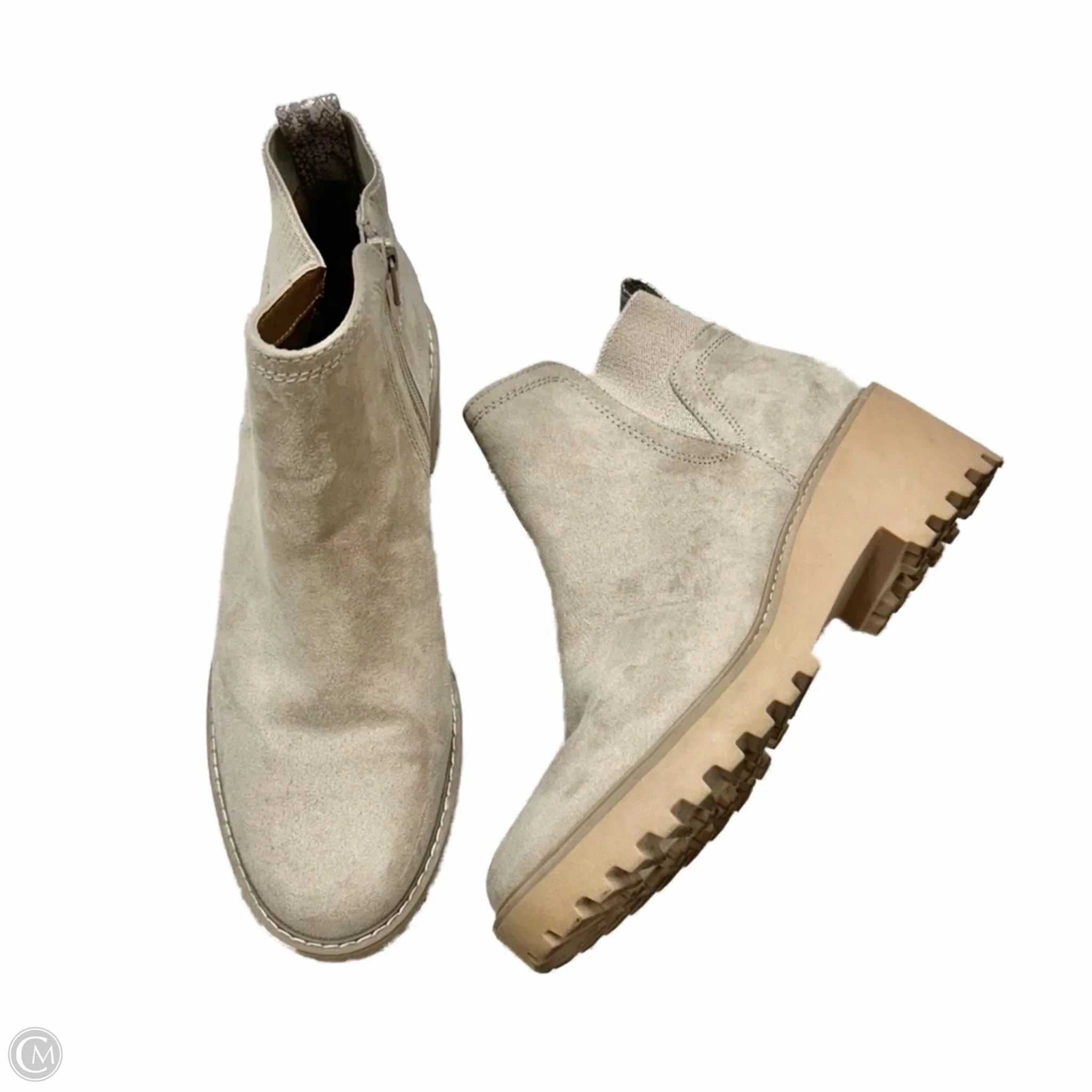 Boots Ankle Heels By Universal Thread In Grey, Size: 9 Pressure Relief Zones Low Profile Urban Commute