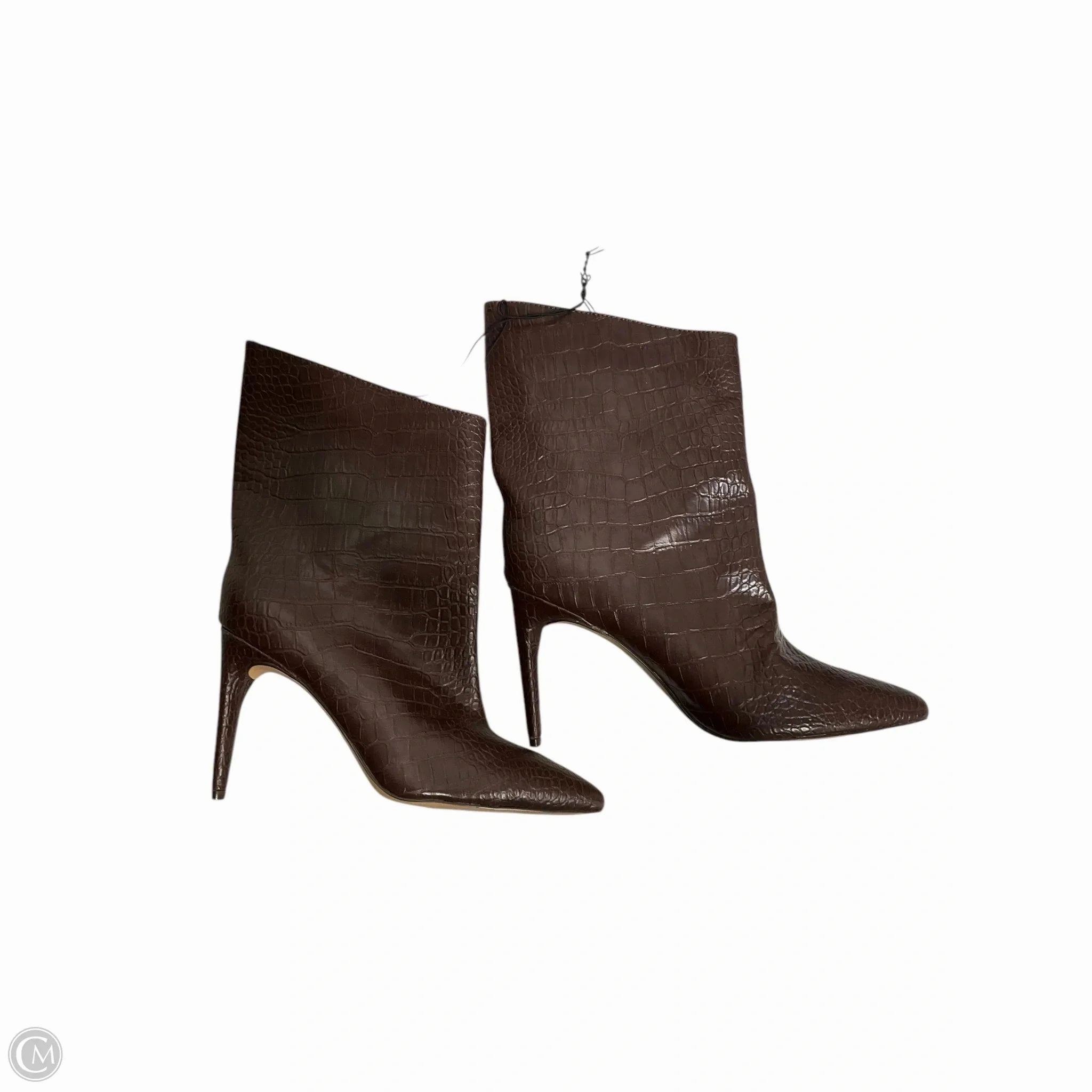 Weather Ready Day Hike Boots Ankle Heels By Express In Maroon, Size: 7