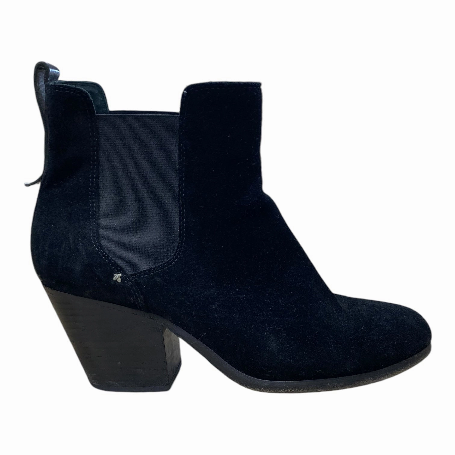 Reinforced toe cap Elastic Collar Boots Ankle Heels By Rag And Bone In Black, Size: 8.5