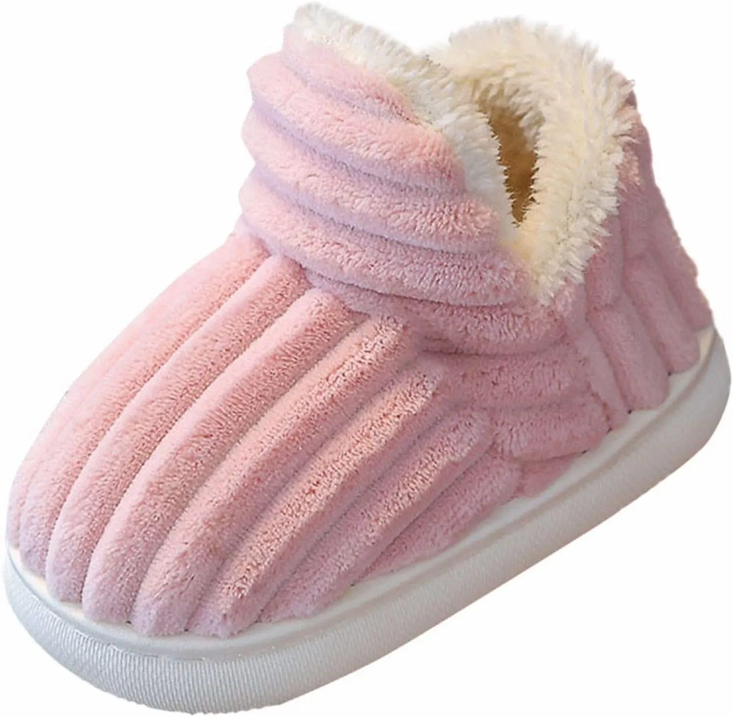 Slipper Booties Kids Flat Cozy Stylish Slipper, Winter Fuzzy Warm Cute Non-Slip Thick-Soled Cozy Children House Shoes