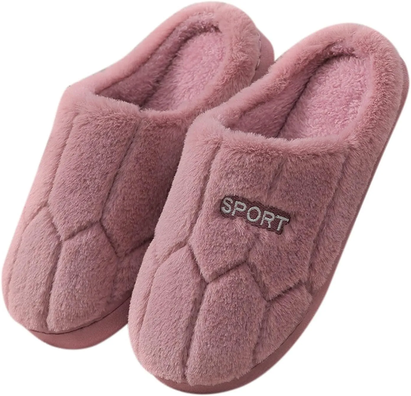 Slippers for Women Fuzzy Slip-on Slippers Warm Cozy Indoor Slippers Soft Lightweight Shoes Memory Foam House Shoes