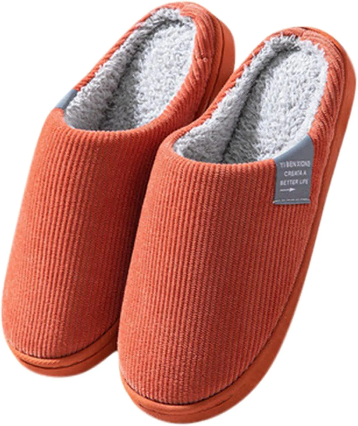 Slippers for Women Fuzzy Slip-on Slippers Warm Cozy Indoor Slippers Soft Lightweight Shoes Memory Foam House Shoes
