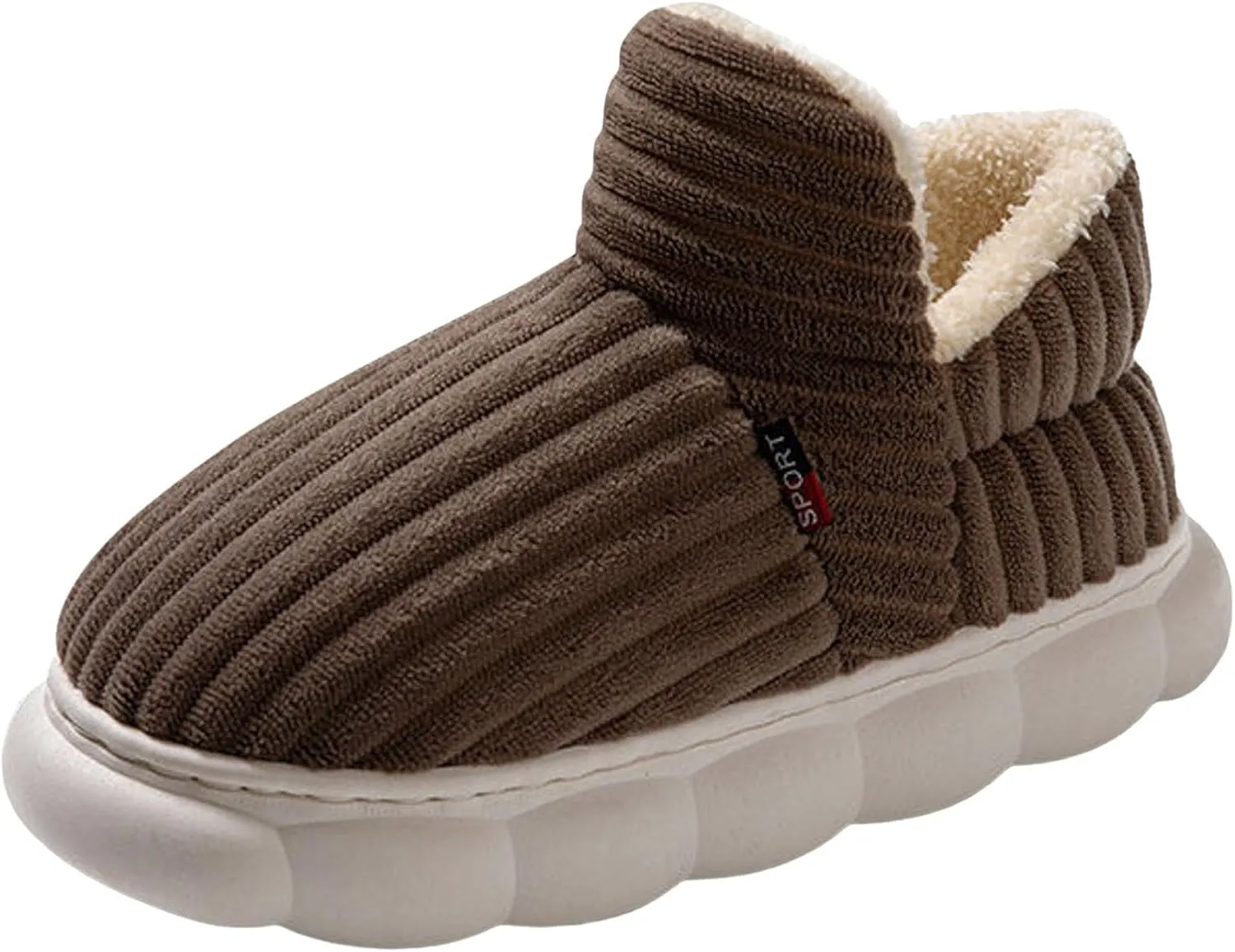 Slippers for Women, Memory Foam Warm Closed Back Winter Slippers Cozy Soft Faux Fur Plush Fuzzy Collar Indoor Slippers