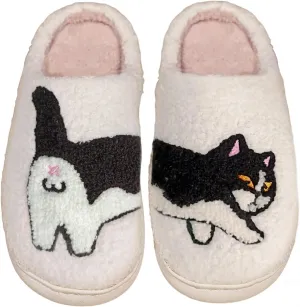 Slippers for Women Men Fruit Cute Animal Chicken Dog Lemon Memory Foam Fluffy Cozy House Indoor Outdoor Shoes