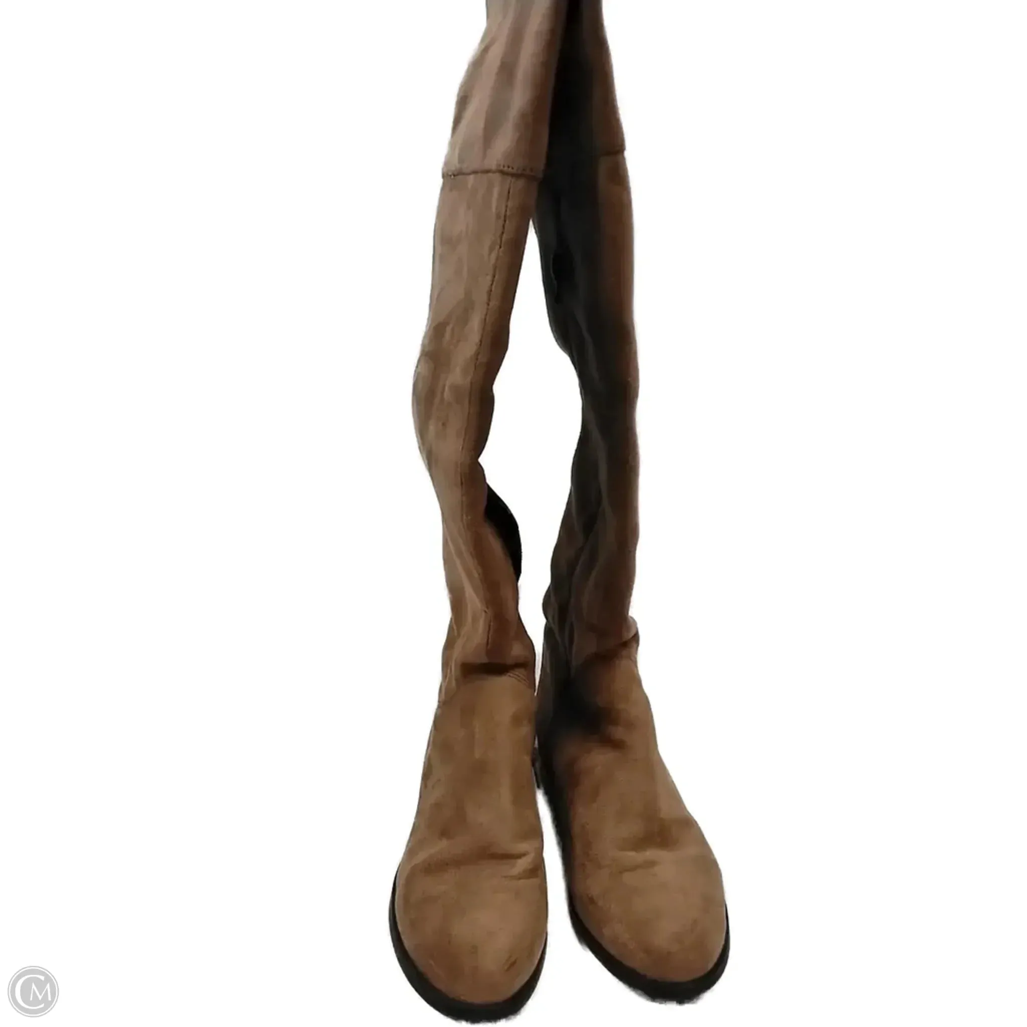 Durable Build Boots Knee Flats By Xoxo In Beige, Size: 6.5