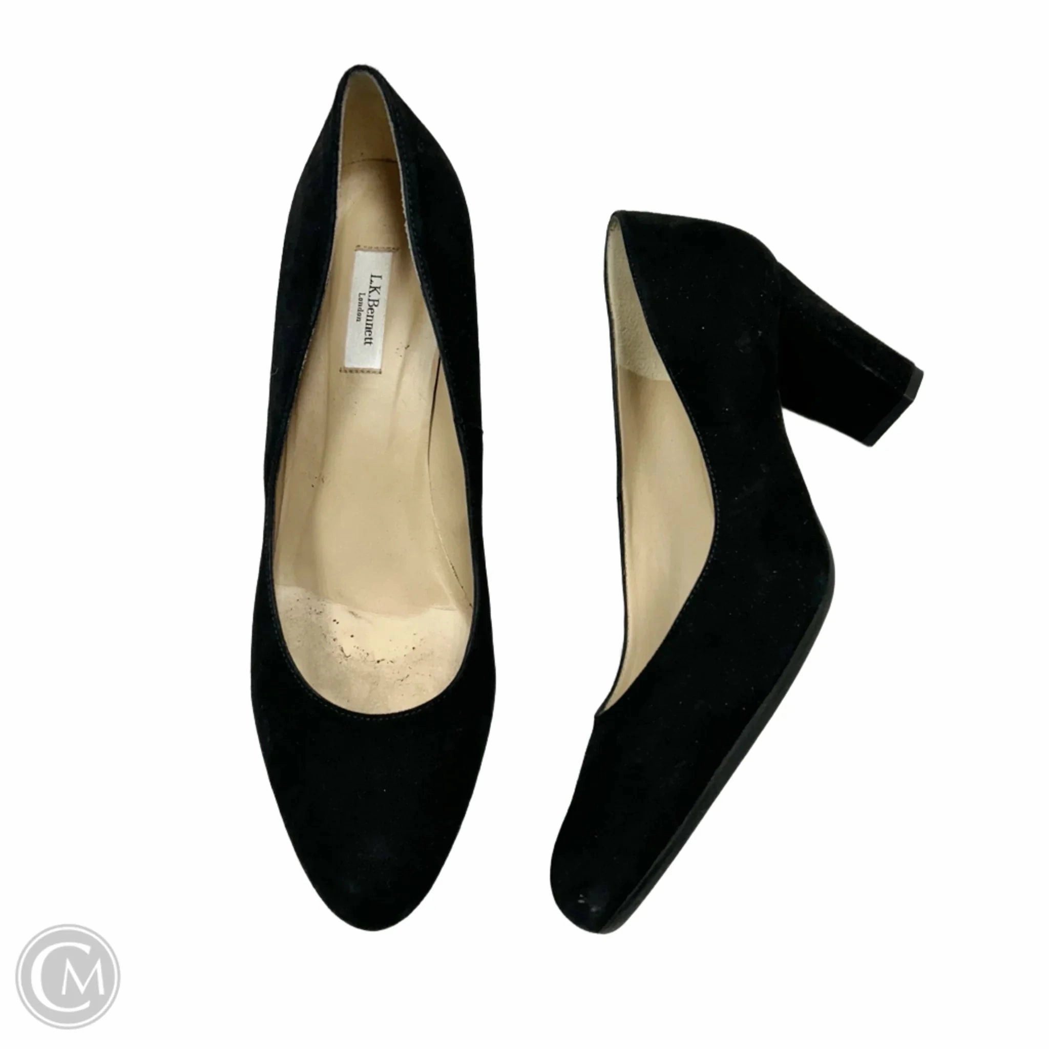 Narrow Fit Shoes Heels Block By Lk Bennett In Black, Size: 11
