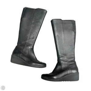 Flawless Fashion Boots Knee Heels By Clarks In Black, Size: 6