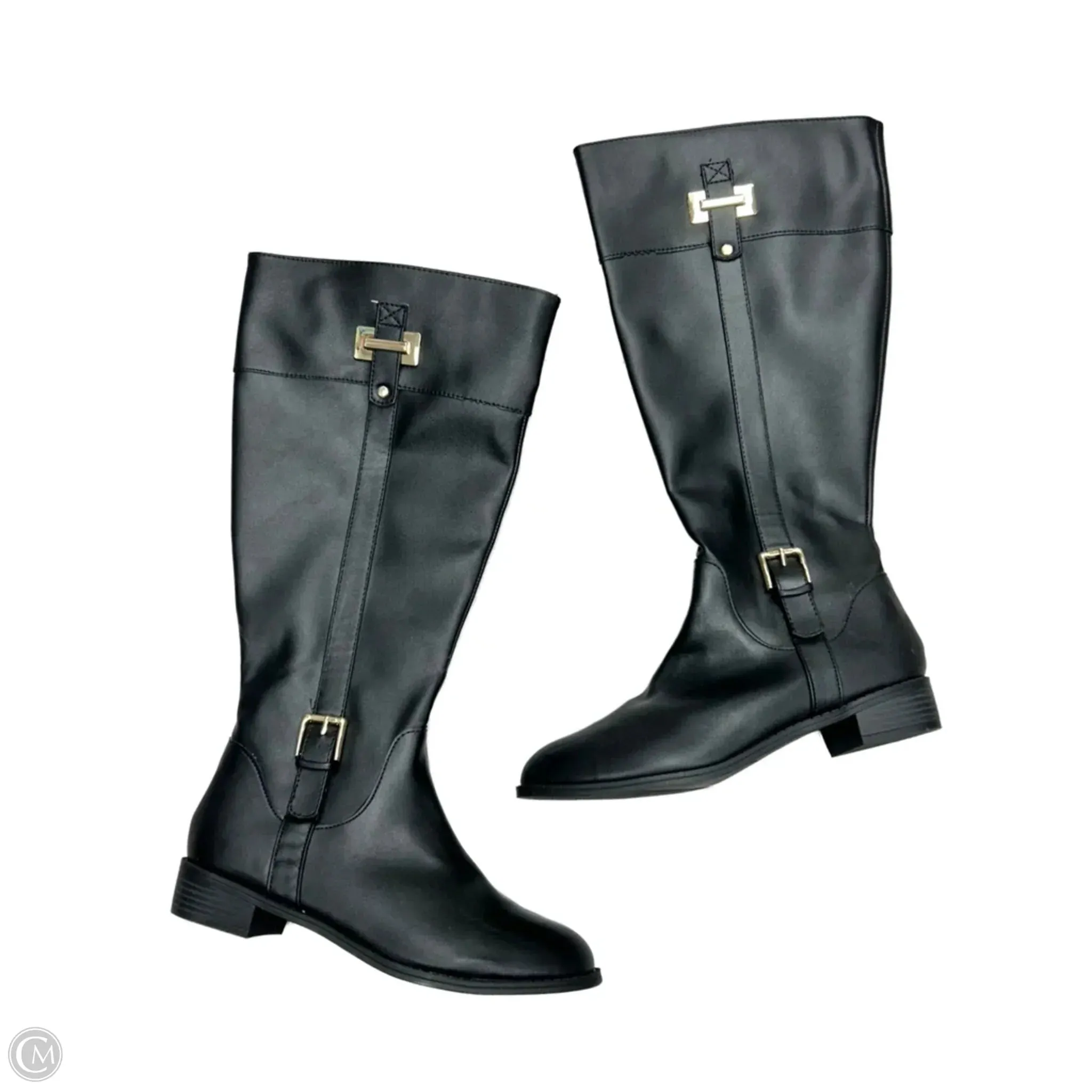 Fashionista Favorite Urban Style Boots Knee Heels By Karen Scott In Black, Size: 9