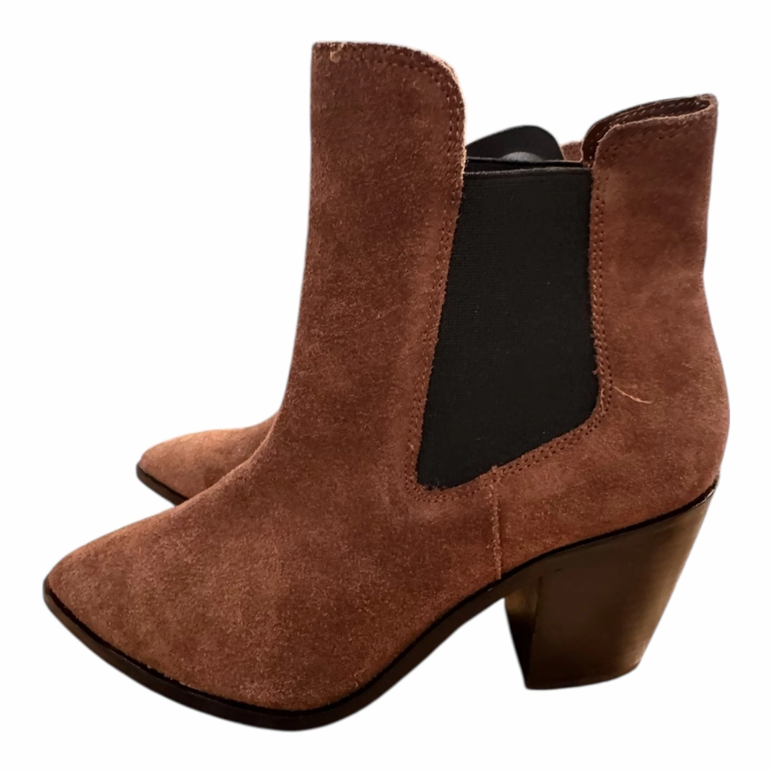 Boots Ankle Heels By Chinese Laundry In Brown, Size:8 Durable Shell Hiking Trails