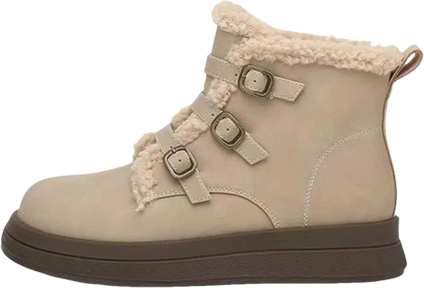Snow Boots for Women Insulated Winter Warm Plush Lined Ankle Booties Waterproof Slip On Shoes Non Slip Boots
