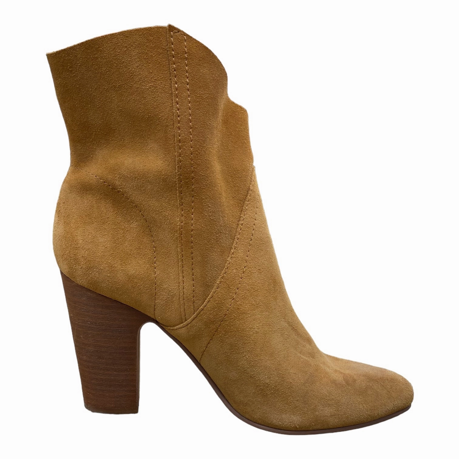 Impact Diffusion Tech Boots Ankle Heels By Vince Camuto In Brown & Tan, Size: 9.5