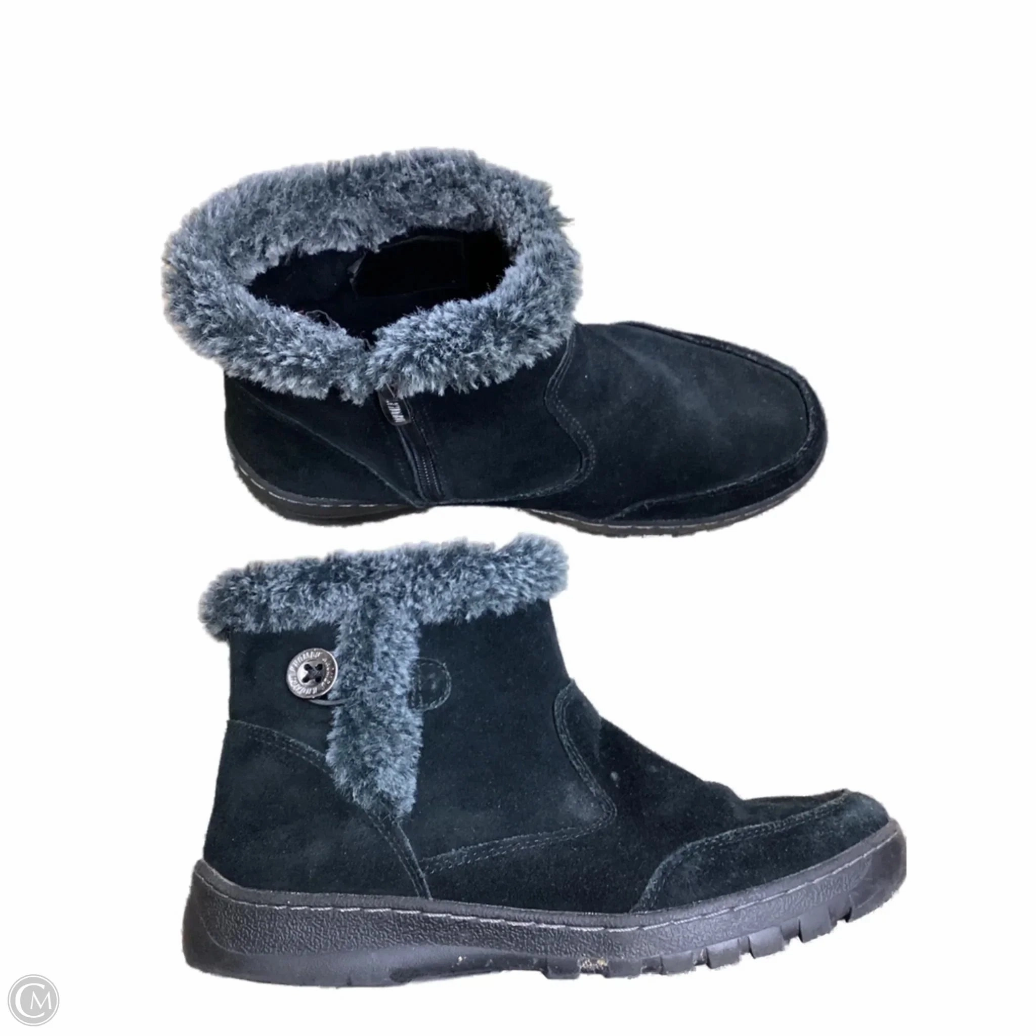 Flexible Frame Trail Exploration Boots Ankle Flats By Khombu In Black, Size: 8