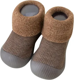Sock Shoes Toddler,Infant Boys Girls Animal Cartoon Socks Shoes Fleece WarmThe Floor Socks Non Slip Prewalker Shoes