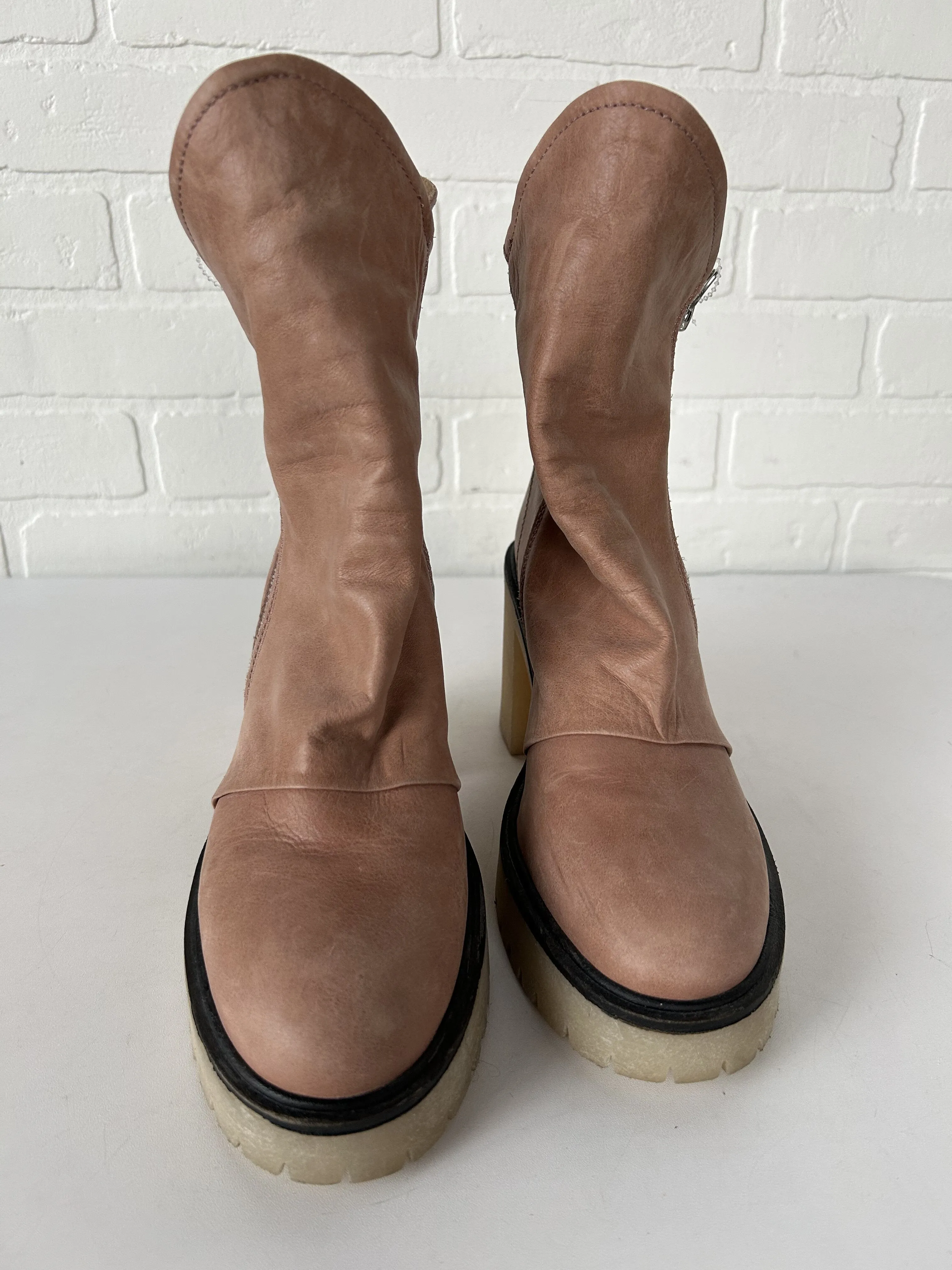 Evening Ready Anti Bacterial Boots Mid-calf Heels By Free People  Size: 8