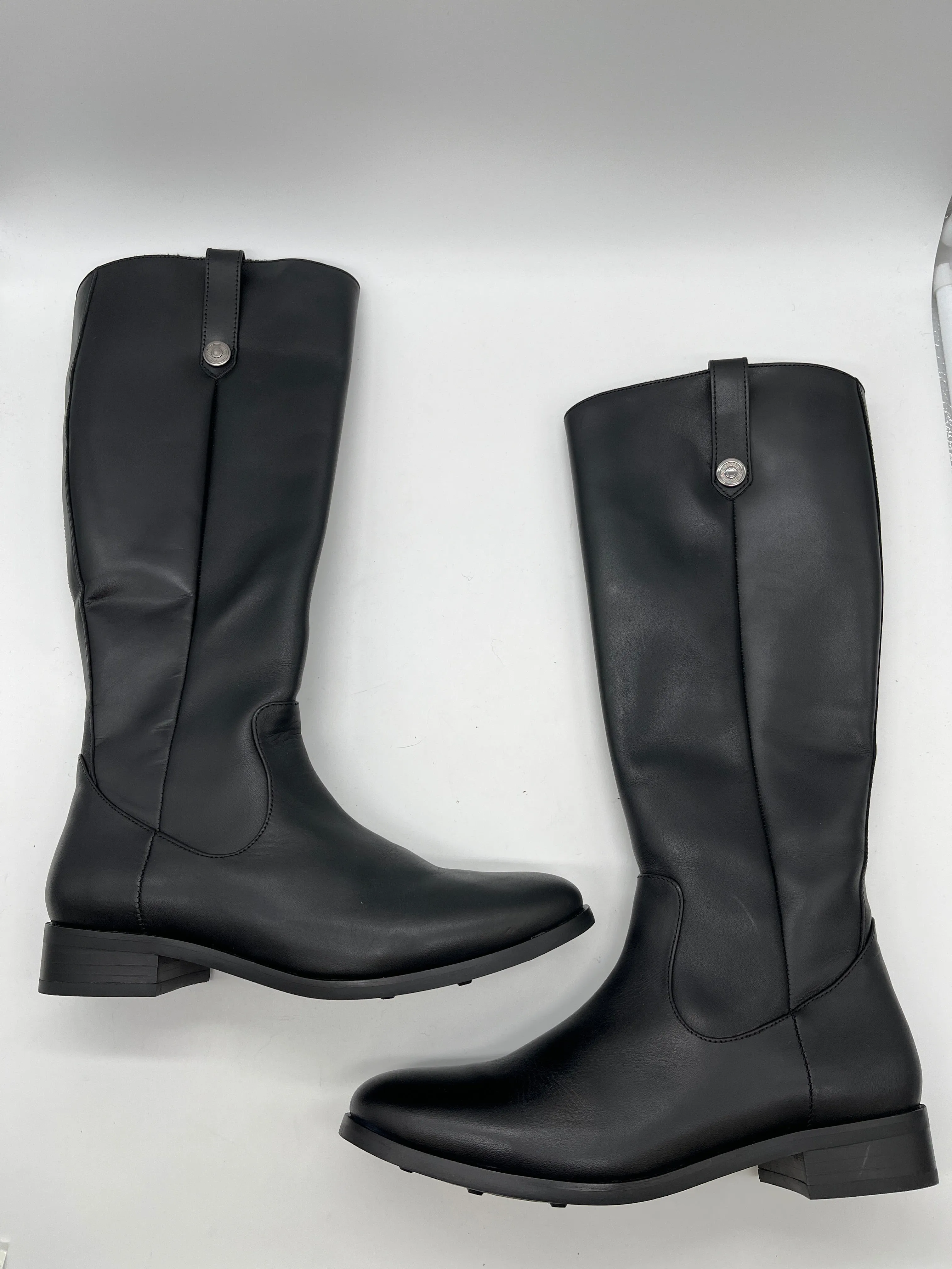 Chic Fashion Boots Knee Flats By Clothes Mentor In Black, Size: 9
