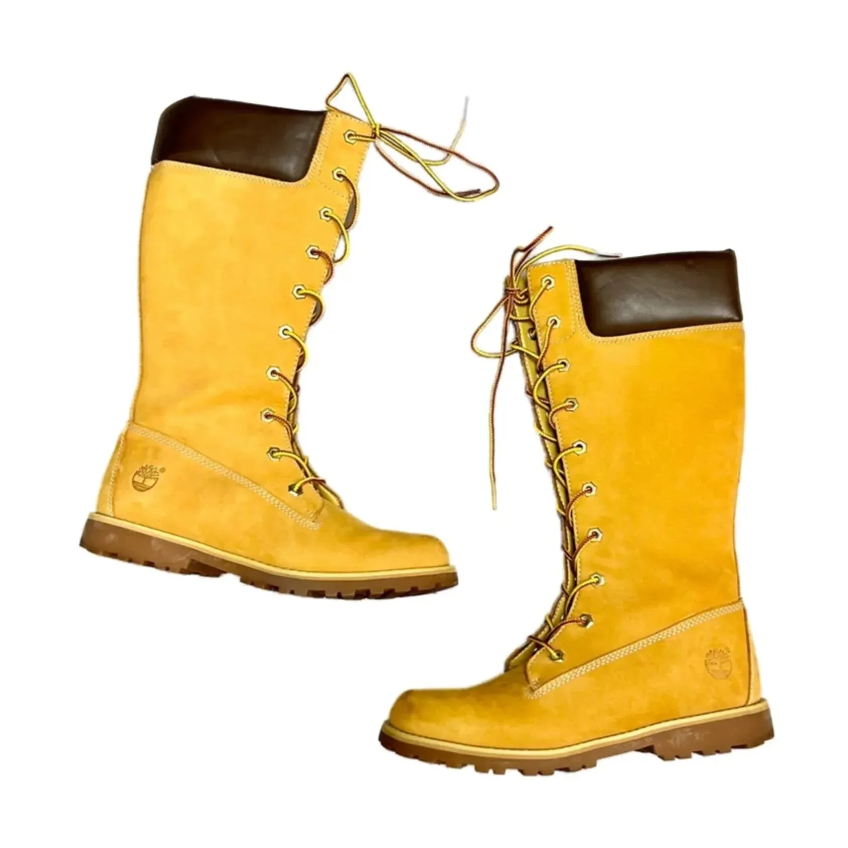 Perfect Touch Boots Knee Heels By Timberland In Tan, Size: 5