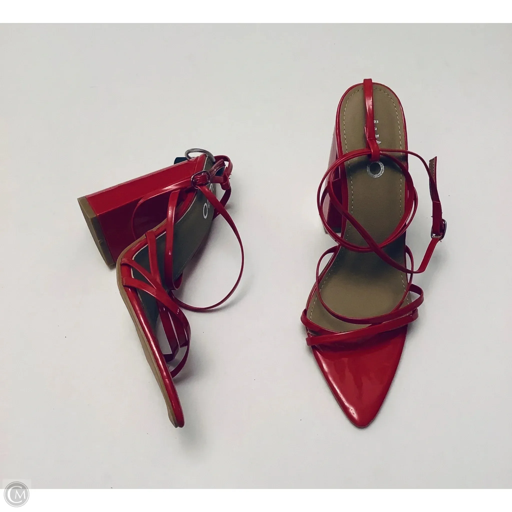 Shoes Heels Block By Clothes Mentor In Red, Size: 5 Trendy
