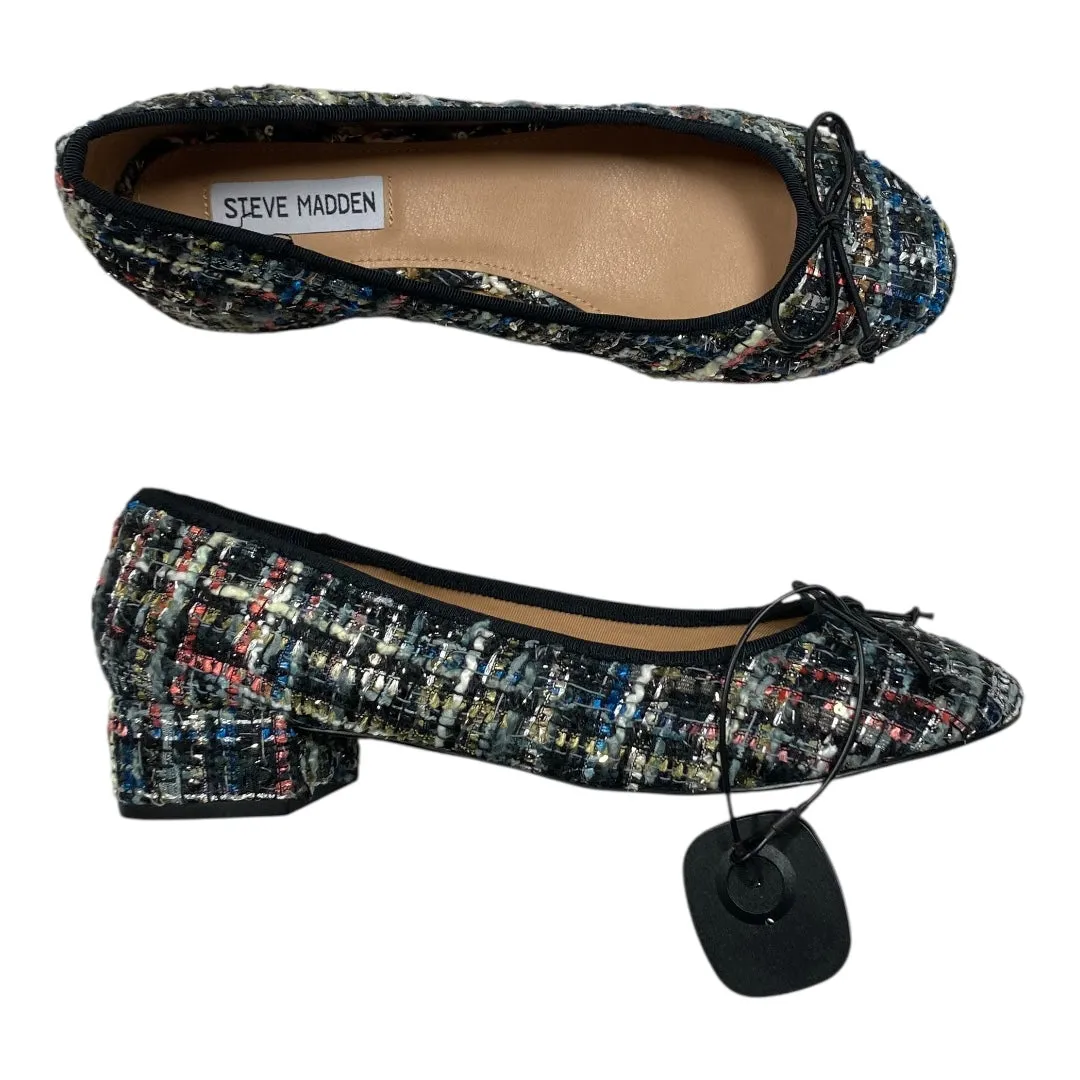 Neutral Colors Shoes Heels Block By Steve Madden In Multi, Size:9