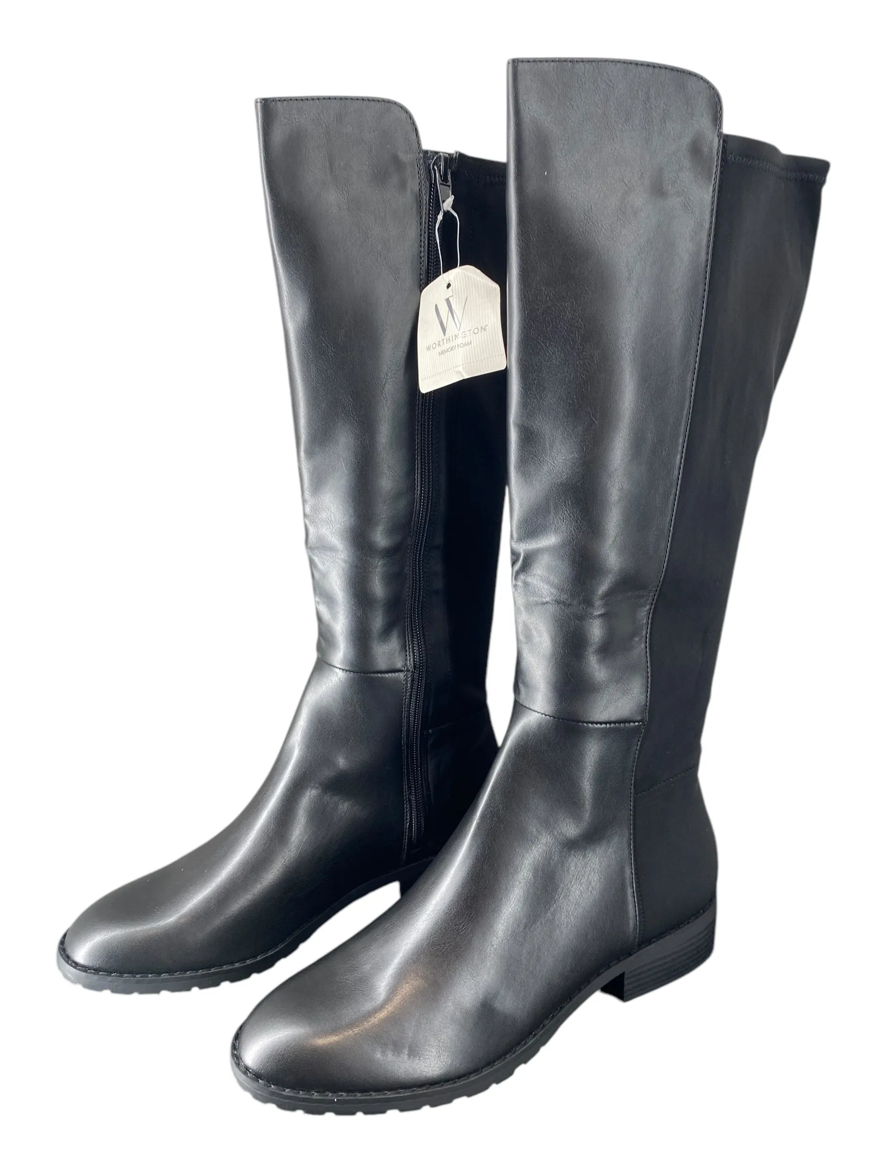 Weekend Walk Boots Mid-calf Flats By Worthington In Black, Size: 10