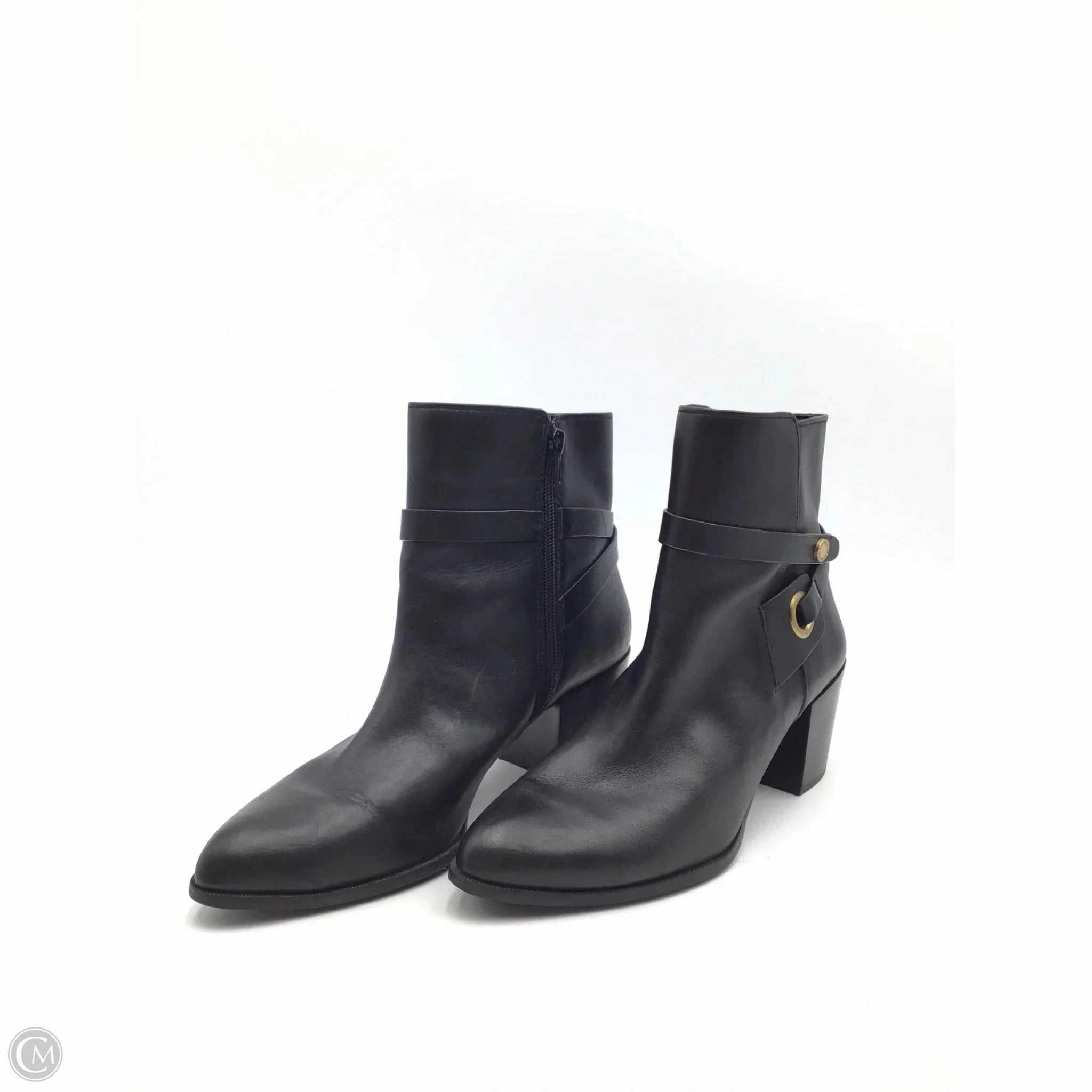 High Traction Mountain Climber Boots Ankle Heels By Anne Klein In Black, Size: 10