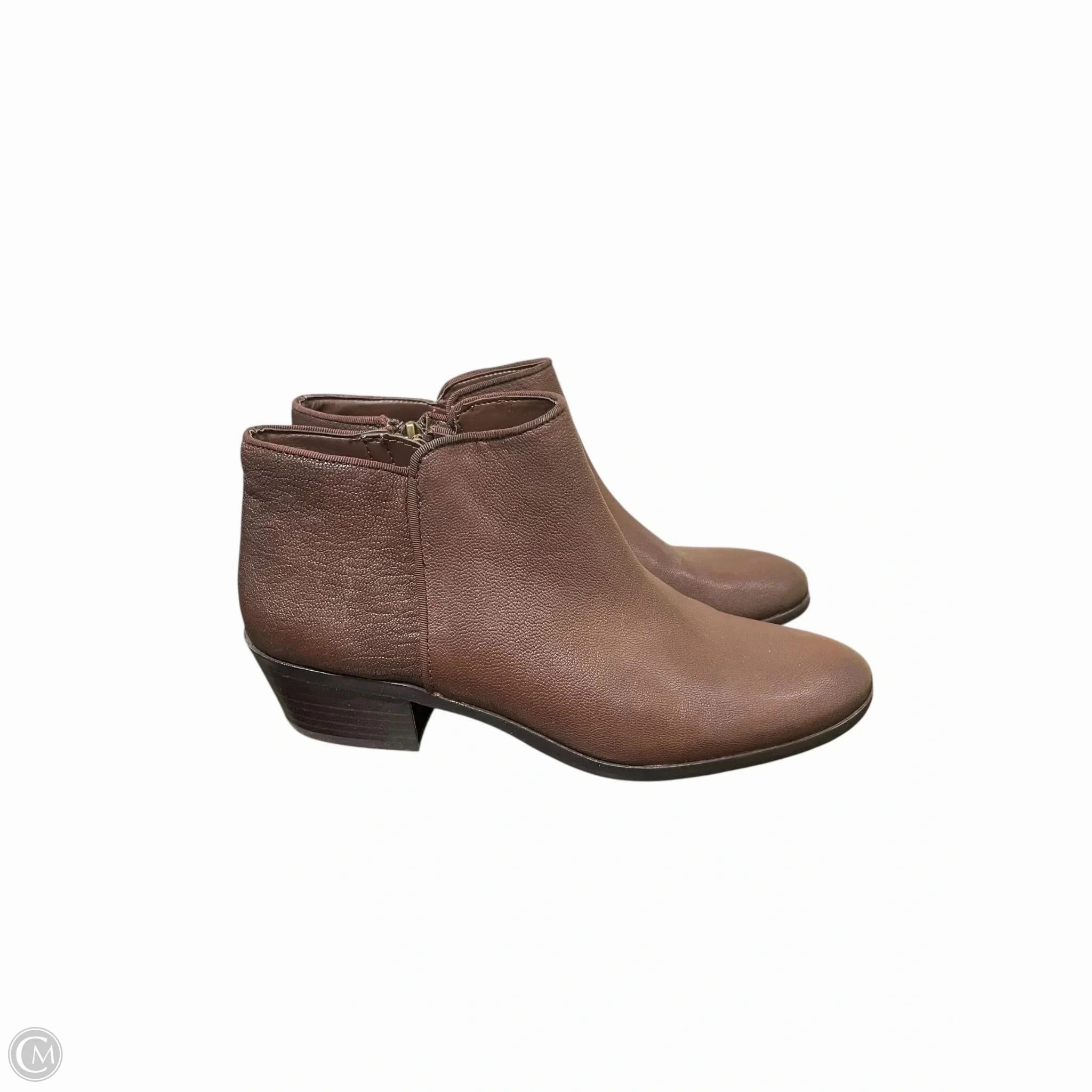 Boots Ankle Flats By Sam Edelman In Brown, Size: 7.5 portable