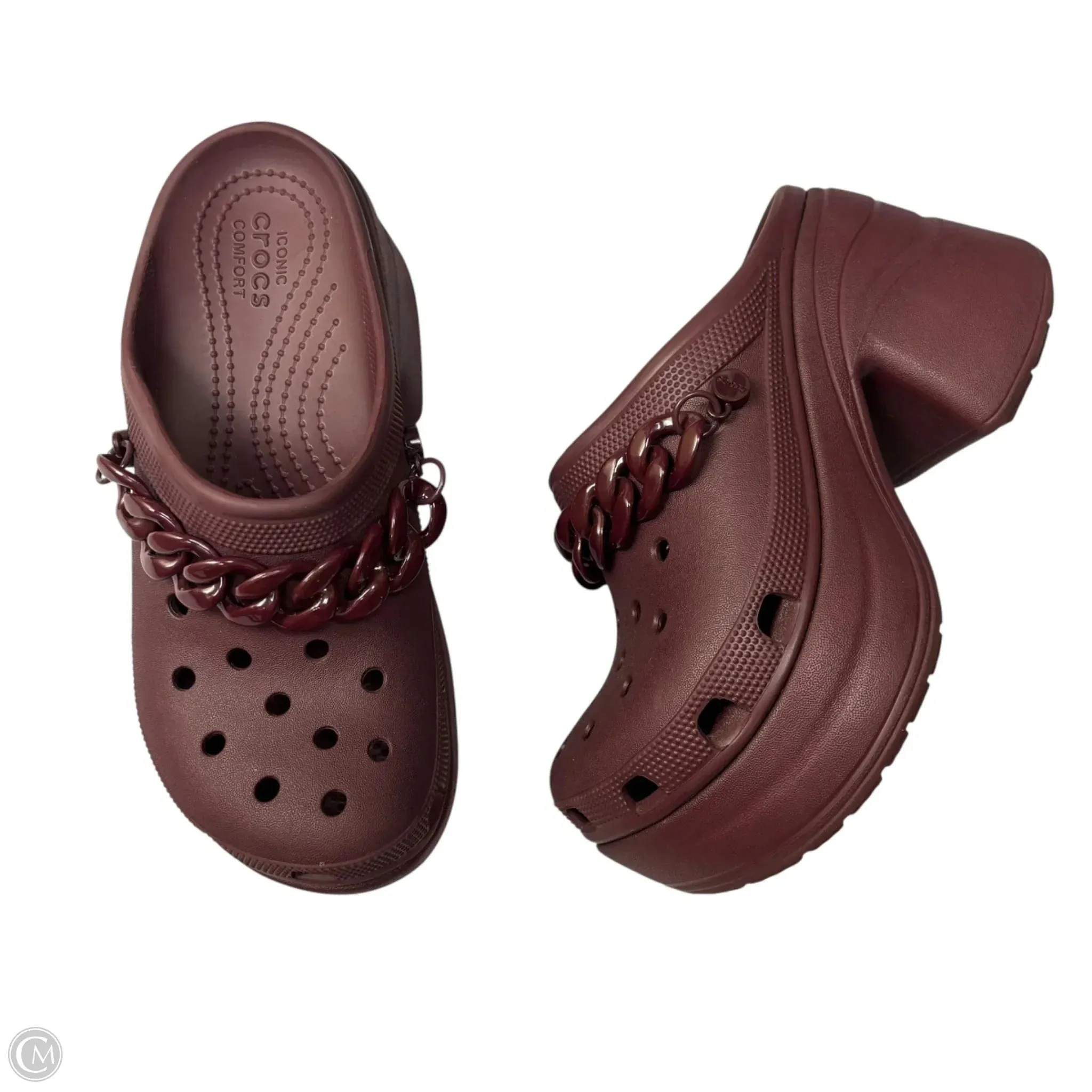 Shoes Heels Block By Crocs In Purple, Size: 8 Weekend Vibe Tuxedo Heels