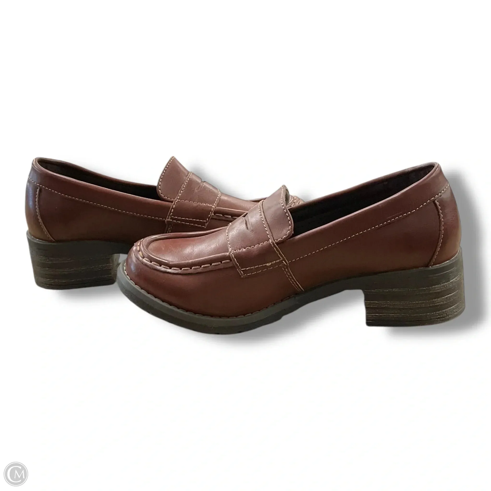 Fashion Footwear Shoes Heels Block By Eastland In Brown, Size: 6.5